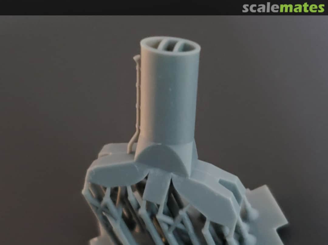 Boxart Benham-class Destroyer Funnel 700-Benham funnel Model Monkey