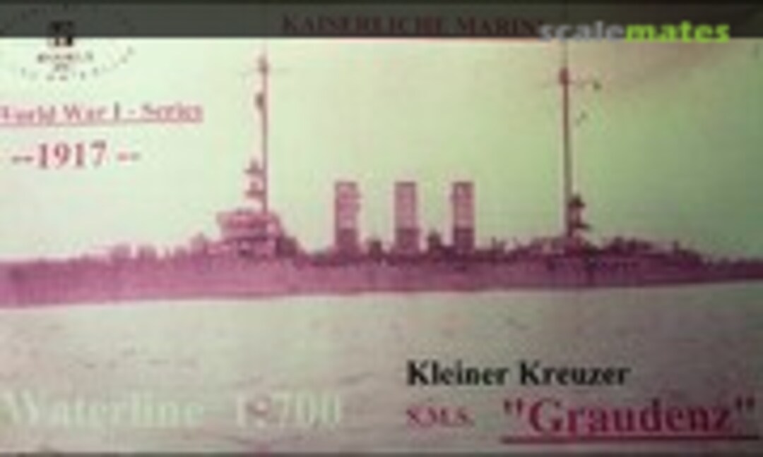 1:700 Kleiner Kreuzer SMS "Graudenz" (HP-Models WWI-WL-G-047) WWI-WL-G-047