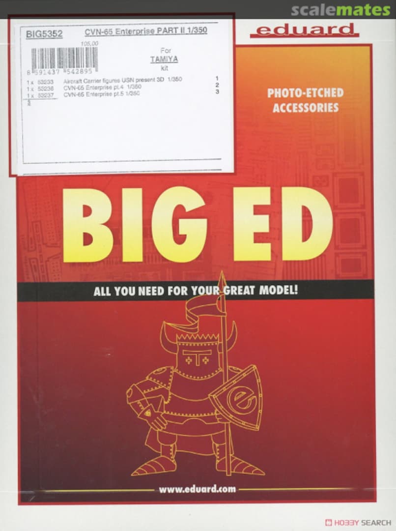 Boxart CVN-65 Enterprise PART II BIG5352 Eduard Boxart CVN-65 Enterprise PART II BIG5352 Eduard