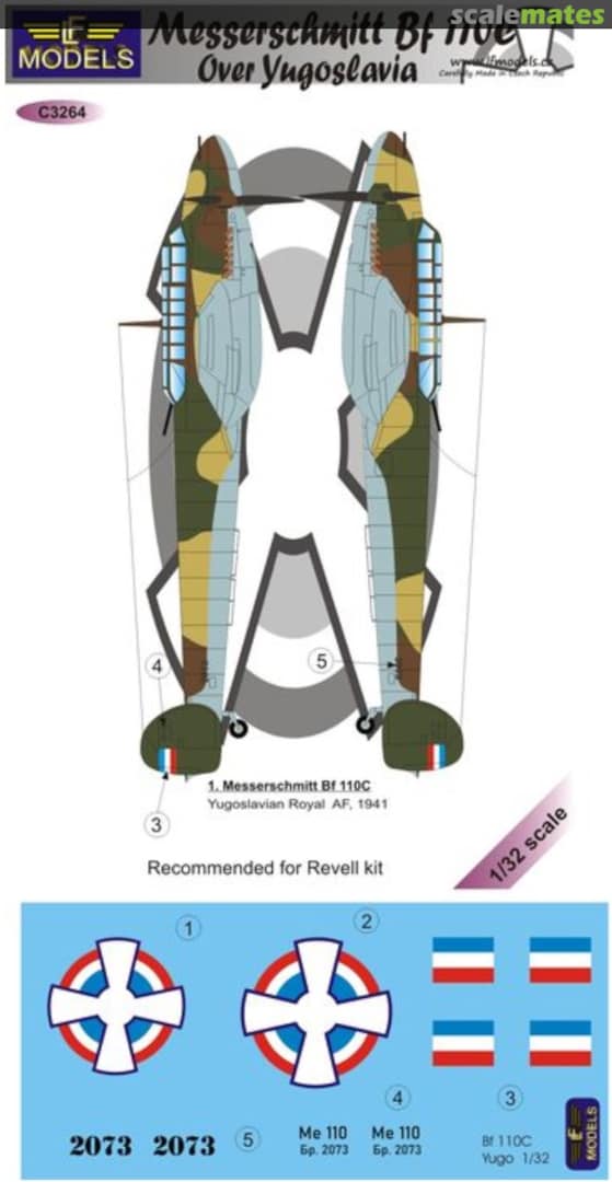 Boxart Messerschmitt Bf 110C C3264 LF Models Boxart Messerschmitt Bf 110C C3264 LF Models