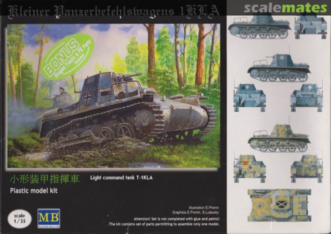 Boxart Kleiner Panzerbefehlswagen IKLA MB3502 Master Box