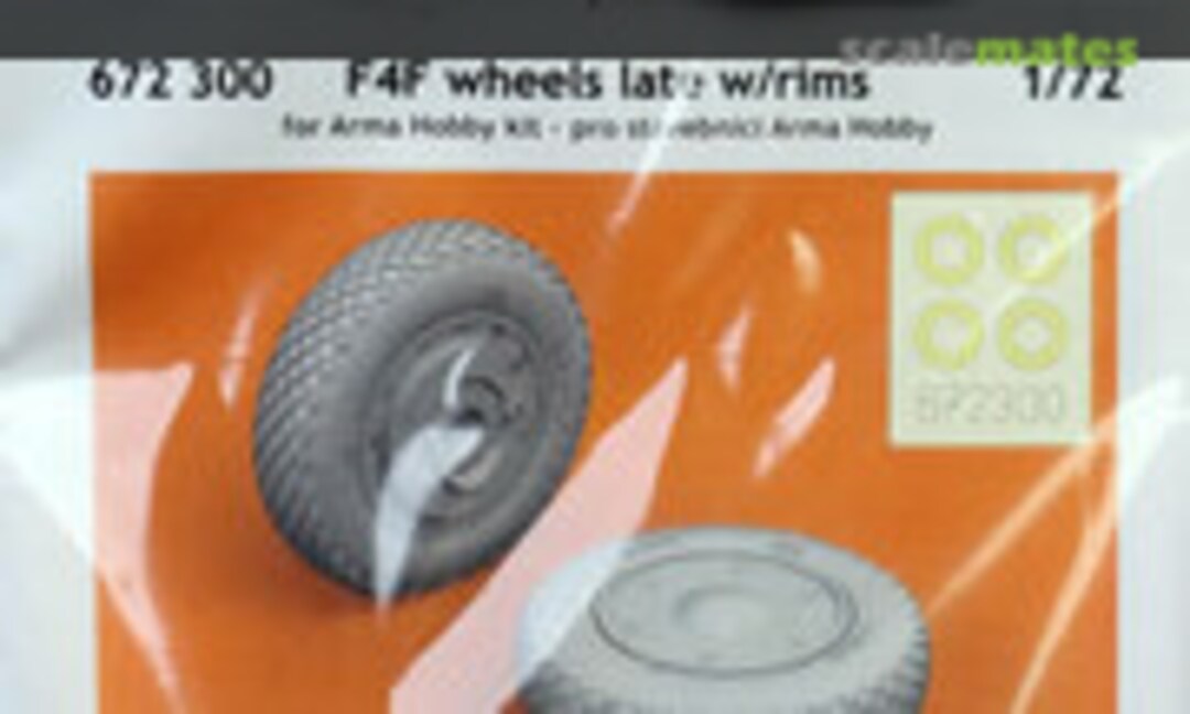 1:72 F4F wheels late w/rims (Eduard 672300) 672300
