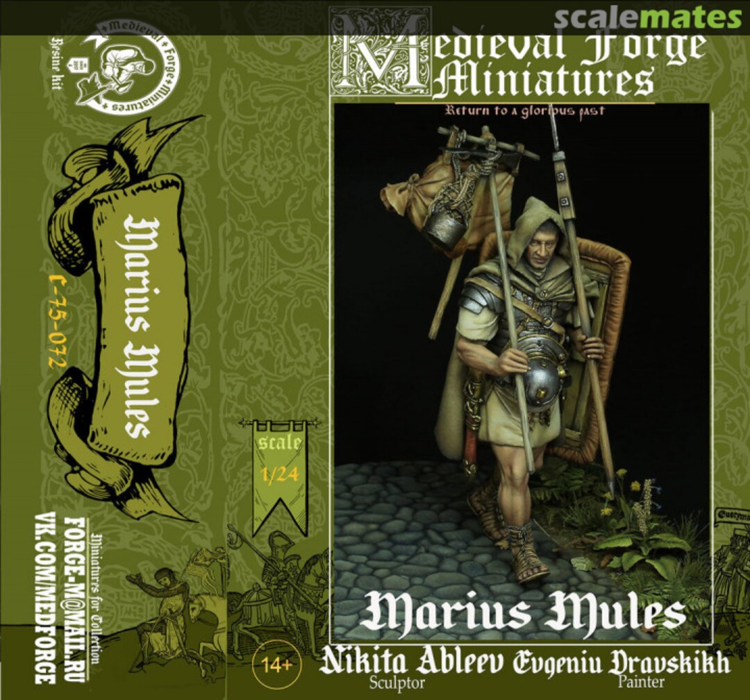 Boxart Marius Mules C-75-072 Medieval Forge Miniatures