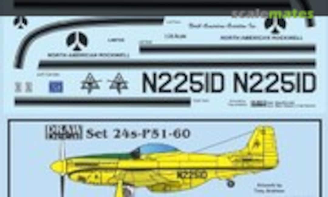 1:24 R.A. “Bob” Hoover P-51D N2251D (Draw Decal 24-P51-60) 24-P51-60