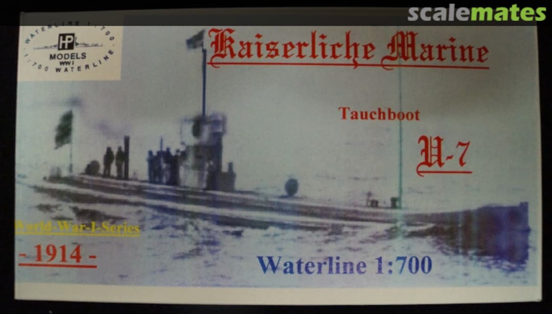 Boxart Tauchboot "U-7" WW I-WL-G-070 HP-Models Boxart Tauchboot "U-7" WW I-WL-G-070 HP-Models