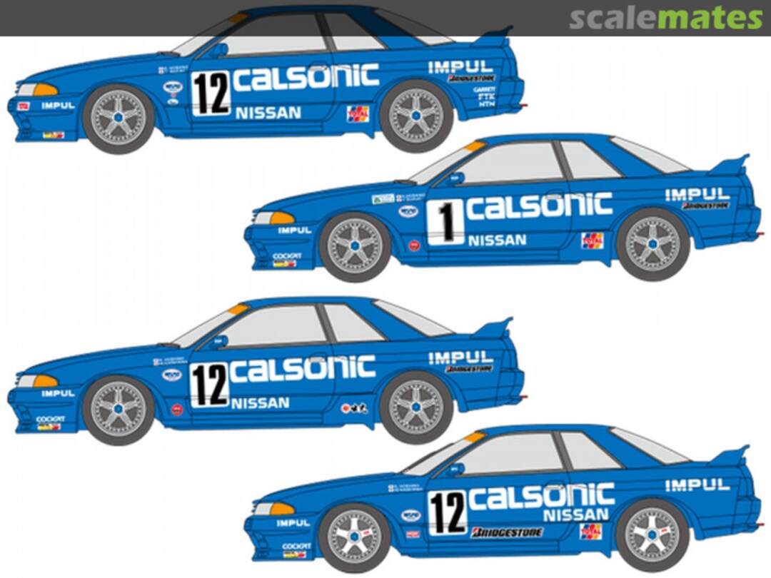 Boxart Nissan Skyline GT-R R32 Group A Impul Team sponsored by Calsonic #1, 12 SHK-D499 Shunko Models Boxart Nissan Skyline GT-R R32 Group A Impul Team sponsored by Calsonic #1, 12 SHK-D499 Shunko Models