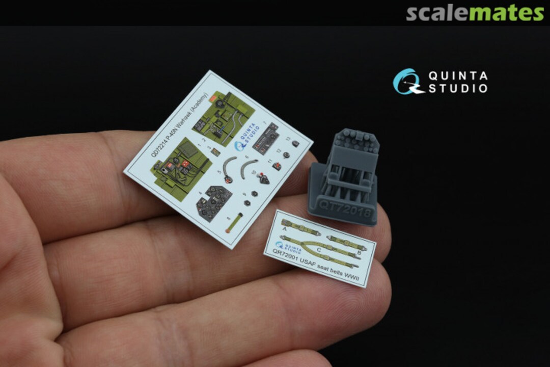 Contents P-40N Warhawk interior 3D decals (with 3D-printed resin parts) QD+72214 Quinta Studio Contents P-40N Warhawk interior 3D decals (with 3D-printed resin parts) QD+72214 Quinta Studio