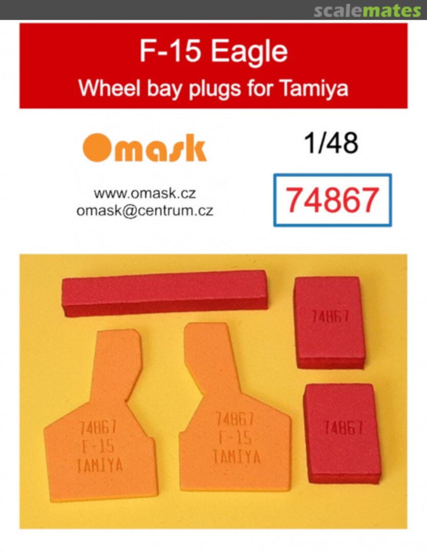 Boxart F-15 Eagle Wheel Bay Plugs (For Tamiya) 74867 Omask