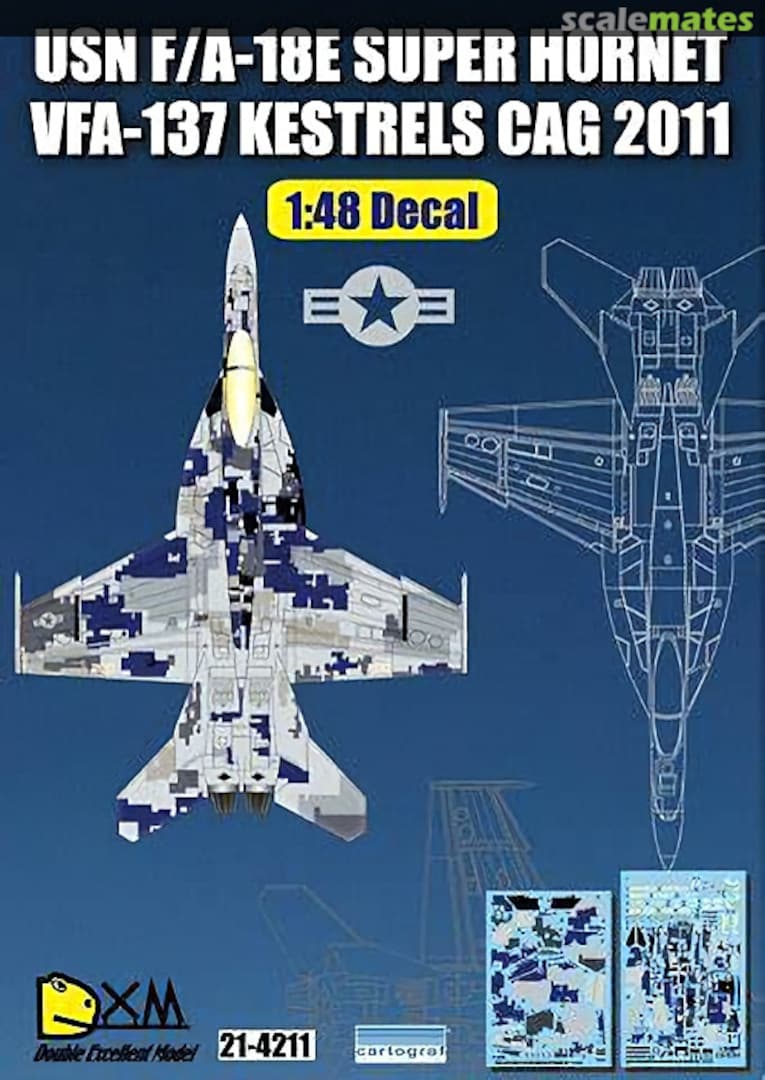 Boxart USN F/A-18E Super Hornet 21-4211 Double Xcellent Model Boxart USN F/A-18E Super Hornet 21-4211 Double Xcellent Model
