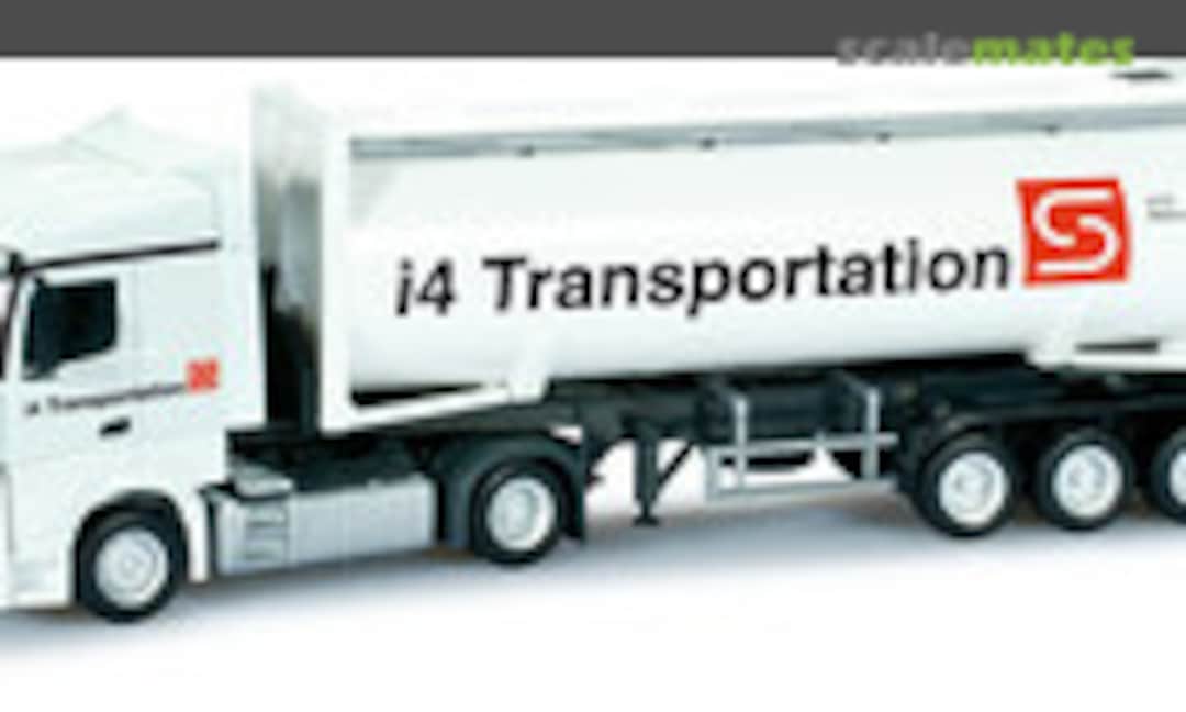 Mercedes-Benz Actros Bigspace silo container semitrailer &quot;i4 Transportation&quot; (Herpa 159524)
