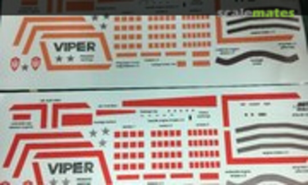 1:32 Colonial Viper Mk 1 Decals (JBOT Decals 032-80-28) 032-80-28
