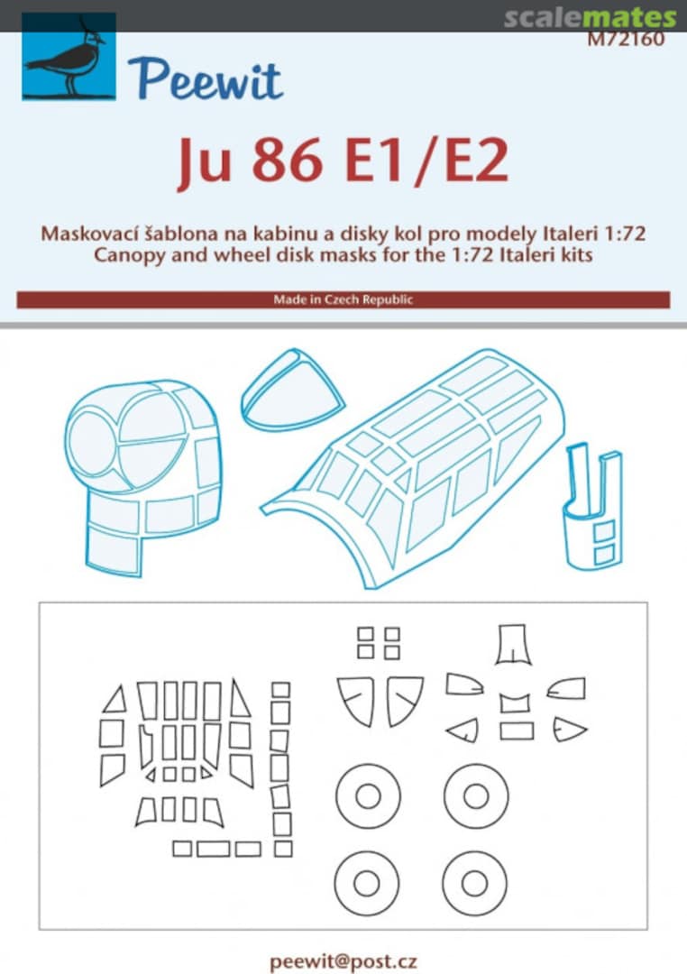 Boxart Ju 86 E-1/E-2 M72160 Peewit Boxart Ju 86 E-1/E-2 M72160 Peewit