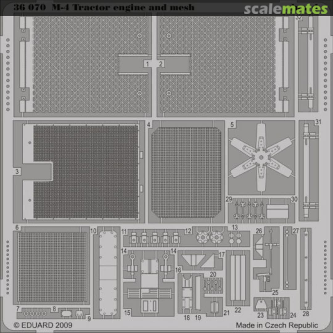 Boxart M-4 Tractor - Engine and Mesh 36070 Eduard Boxart M-4 Tractor - Engine and Mesh 36070 Eduard