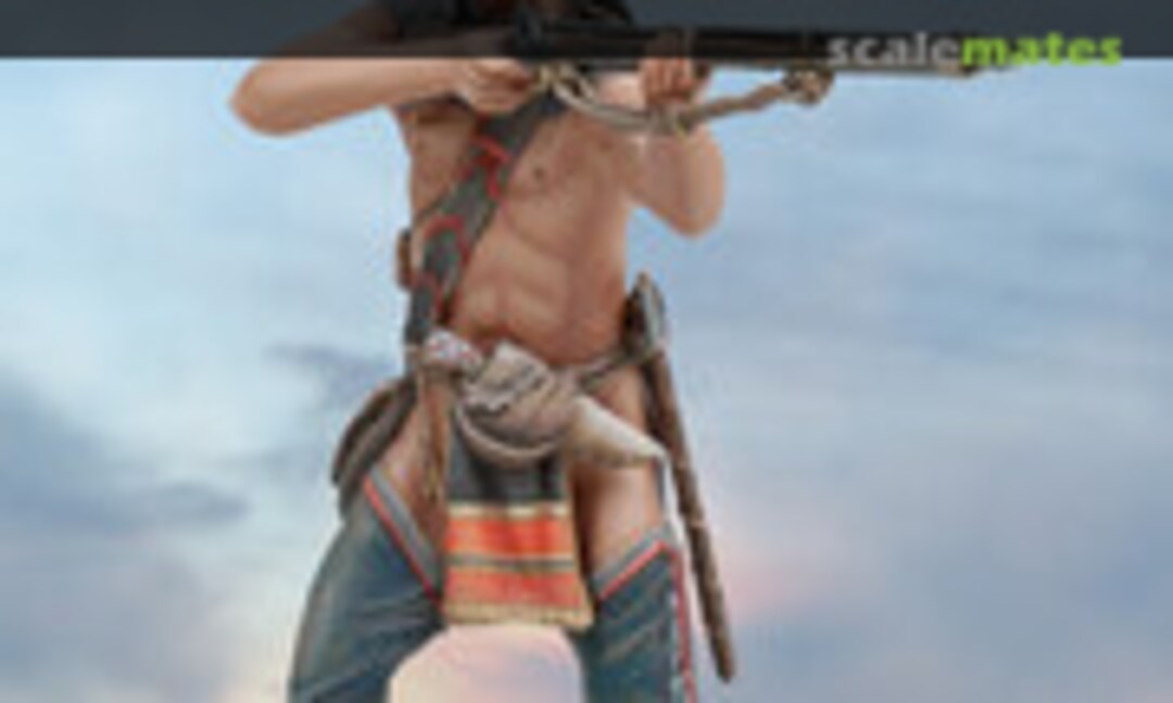 54mm Mohican Warrior, 1757 (Andrea Miniatures S4-F41) S4-F41