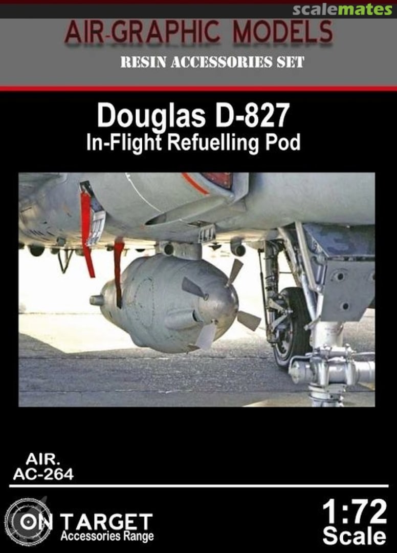 Boxart Douglas D-827 In-Flight Refuelling Pod AIR.AC-264 Air-Graphics Models Boxart Douglas D-827 In-Flight Refuelling Pod AIR.AC-264 Air-Graphics Models