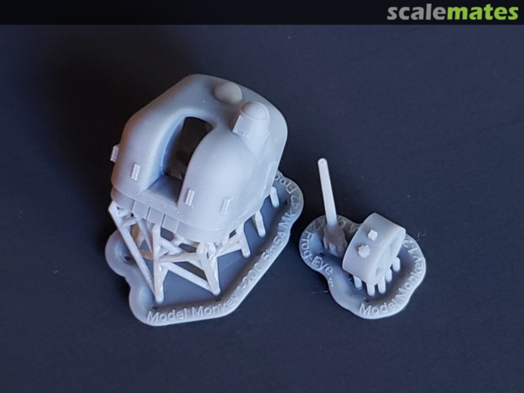 Boxart 5"/54 Mk.42 "Frog-Eye" Mount, single-dome, for Fast Frigates 200-5in54 for FFGs Model Monkey