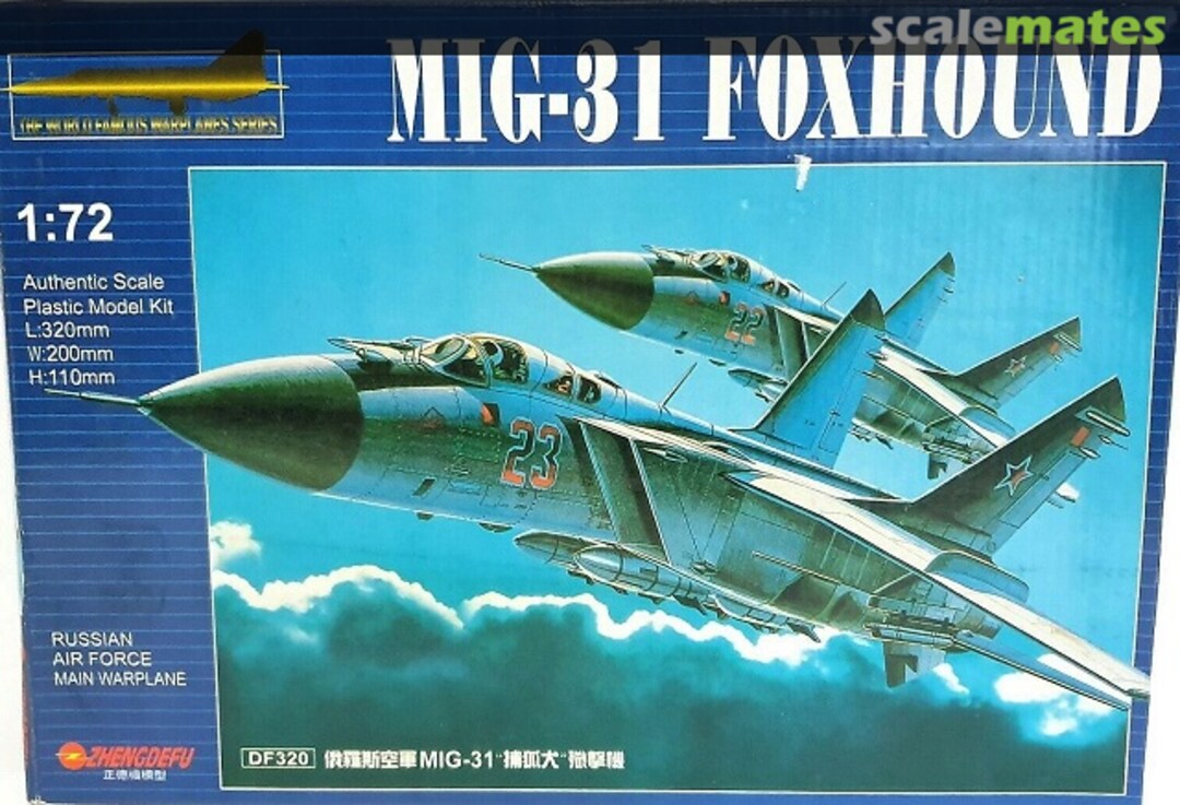 Boxart MiG-31 Foxhound DF320 Zhengdefu Boxart MiG-31 Foxhound DF320 Zhengdefu