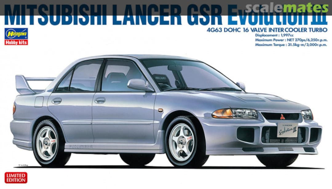 Boxart Mitsubishi Lancer GSR Evolution III 20708 Hasegawa Boxart Mitsubishi Lancer GSR Evolution III 20708 Hasegawa