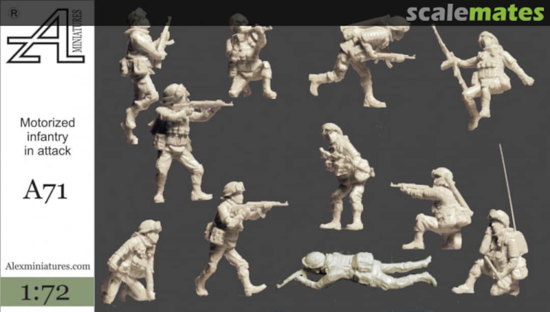 Boxart Motorized Infantry in Attack A71 Alex Miniatures Boxart Motorized Infantry in Attack A71 Alex Miniatures
