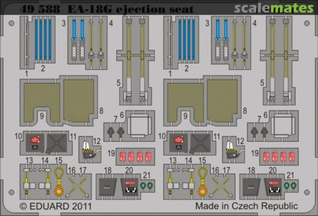 Boxart EA-18G ejection seat 49588 Eduard Boxart EA-18G ejection seat 49588 Eduard