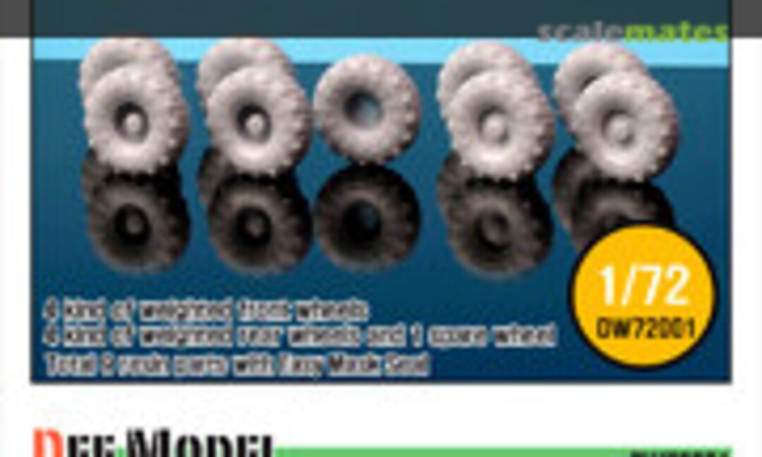 1:72 M977 HEMTT 'XL' Sagged Wheel set (Def.Model DW72001) DW72001