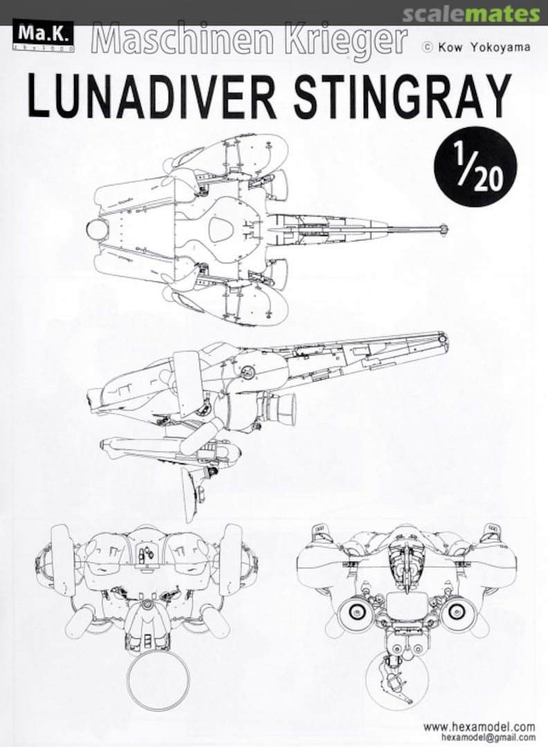 Boxart LunaDiver Stingray Mak 06 HEXAMODEL Boxart LunaDiver Stingray Mak 06 HEXAMODEL
