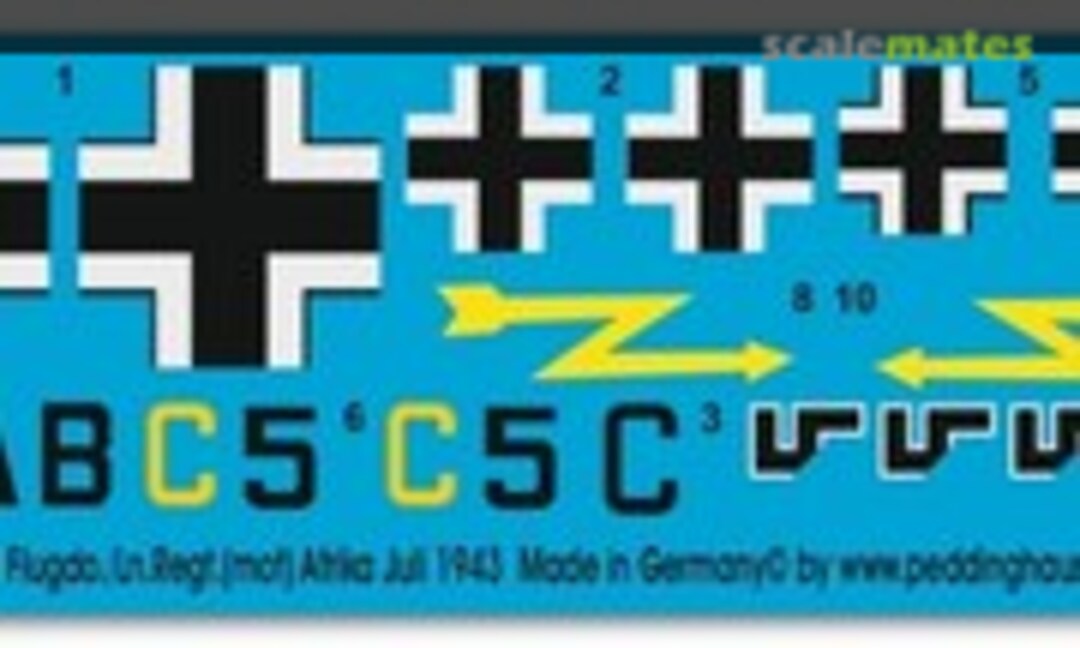 1:48 Ju 52 Flugdo./Ln.Regt.(mot) Afrika Juli 1943 (Peddinghaus-Decals EP 1558) EP 1558