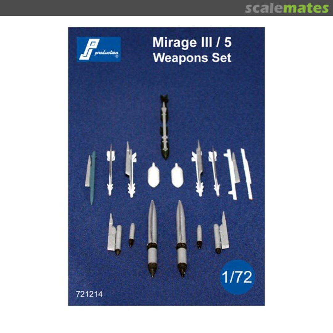 Boxart Mirage III/5 Weapons Set 721214 PJ Production Boxart Mirage III/5 Weapons Set 721214 PJ Production
