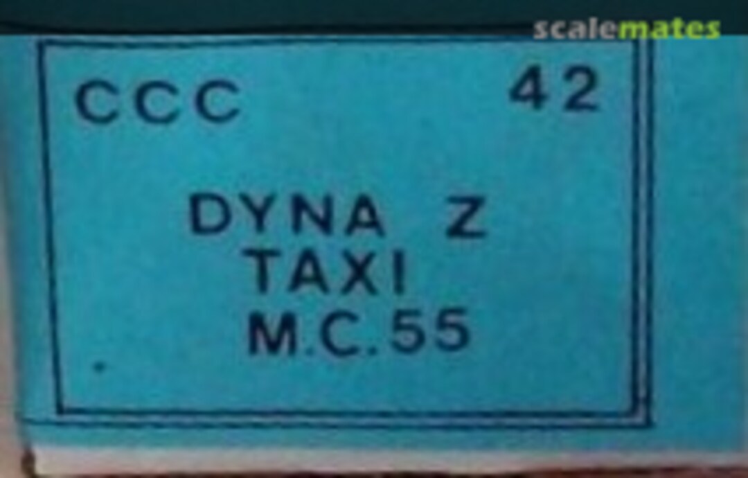 Boxart Panhard Dyna Z TAXI CCC F42 Chat C'Est Chouette