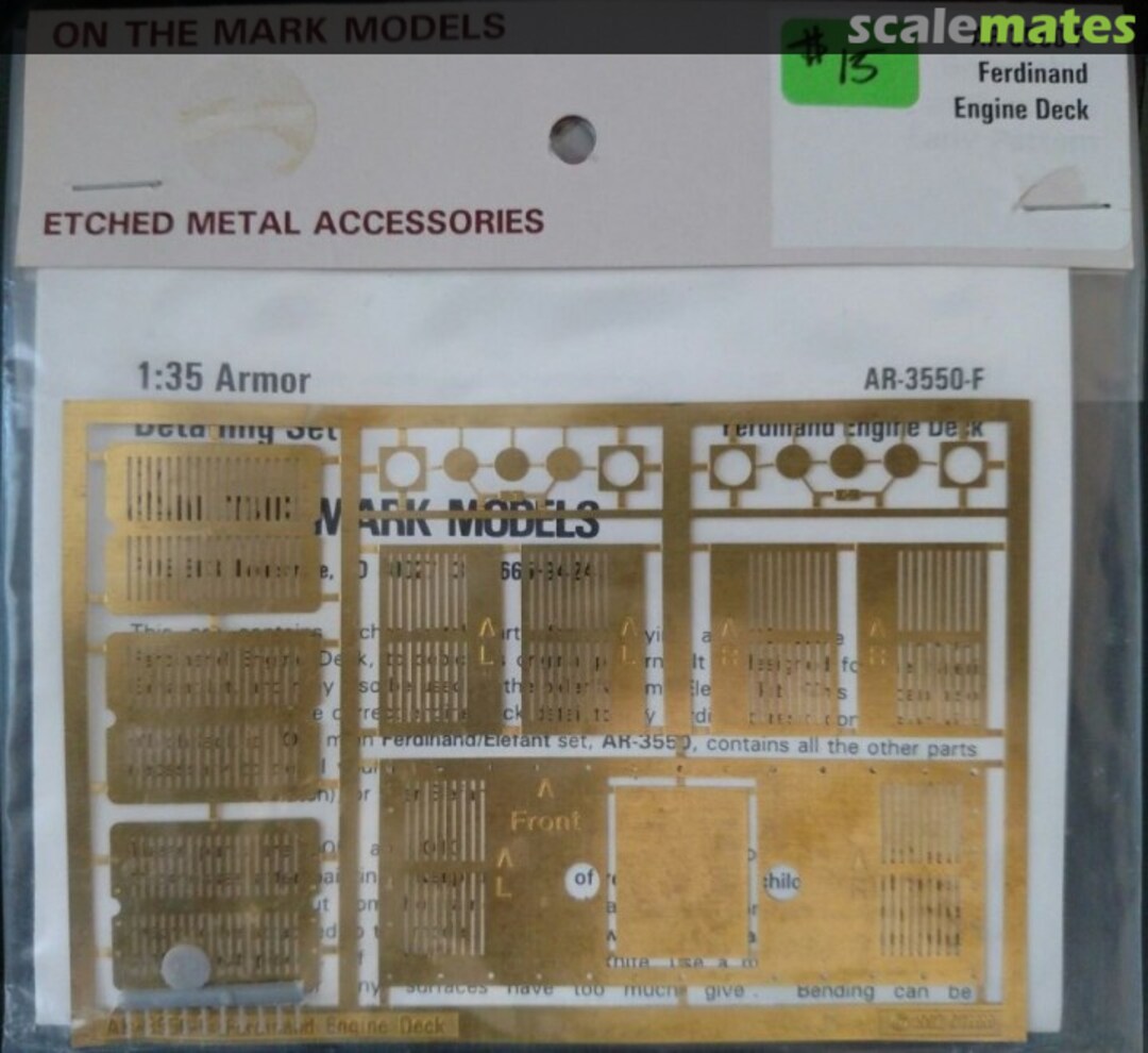 Boxart Ferdinand Engine Deck AR-3550-F On the Mark Models Boxart Ferdinand Engine Deck AR-3550-F On the Mark Models