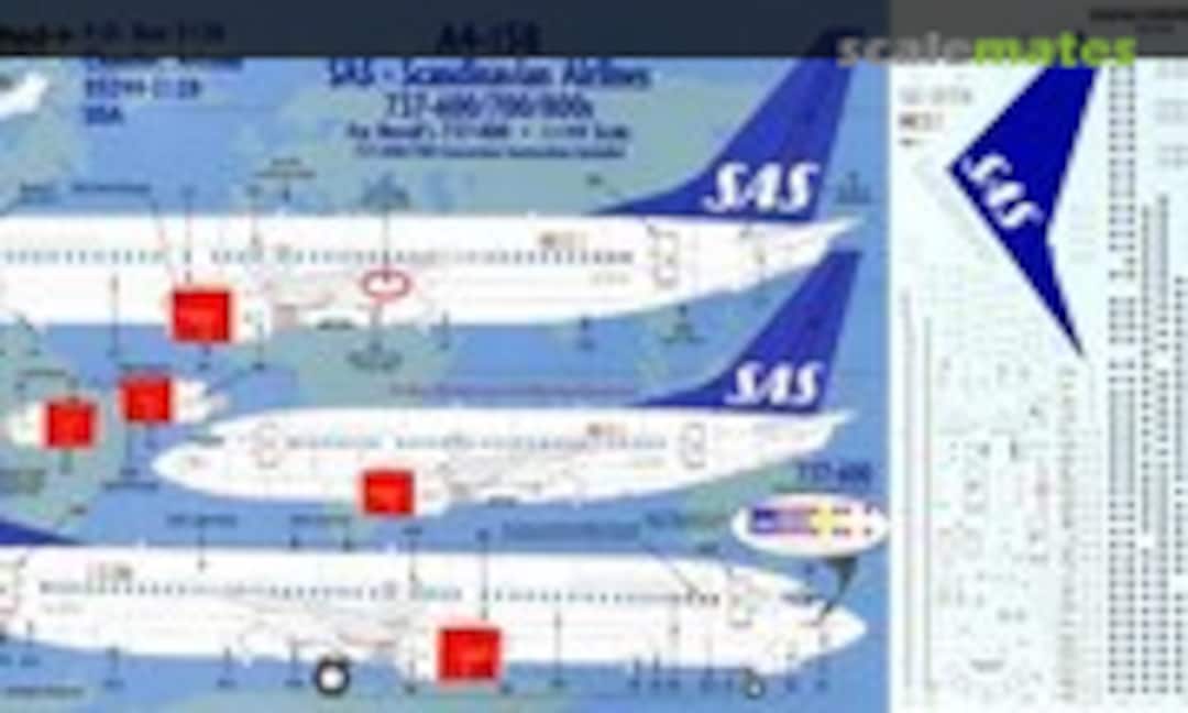 1:144 SAS Boeing 737-600/-700/-800 (Liveries Unlimited/Airway Graphics A4-158) A4-158