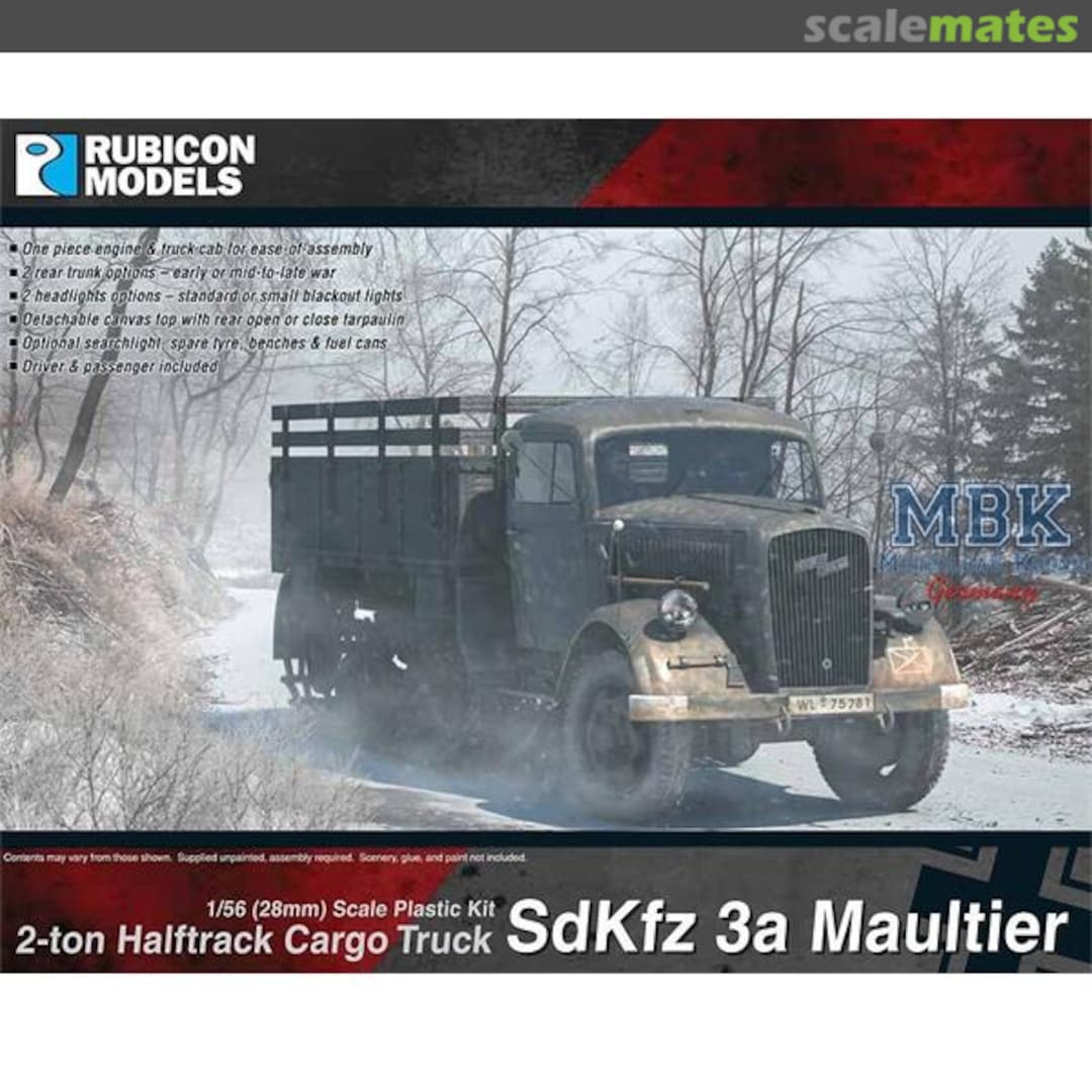 Boxart SdKfz 3a Maultier 280046 Rubicon Models Boxart SdKfz 3a Maultier 280046 Rubicon Models