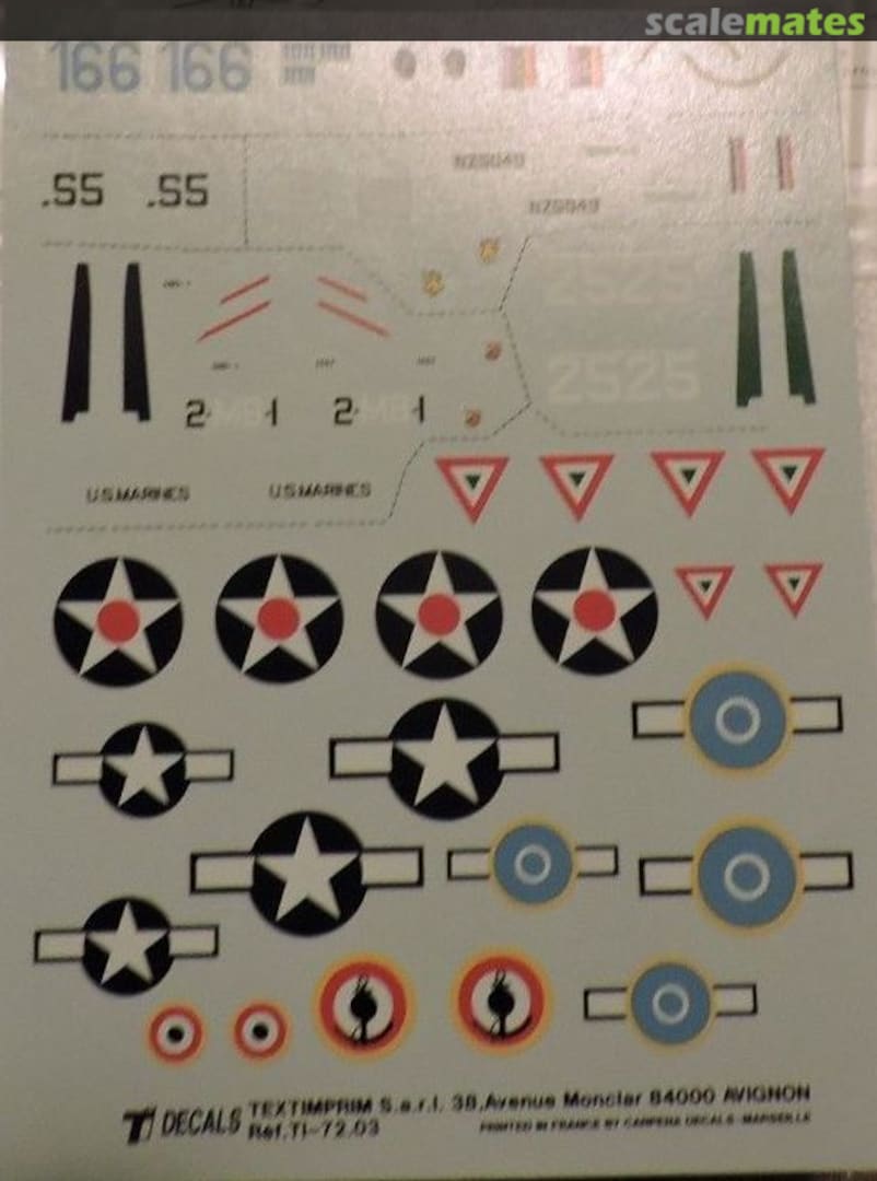 Boxart Special Dauntless France et Divers 72-03 TI Decals Boxart Special Dauntless France et Divers 72-03 TI Decals