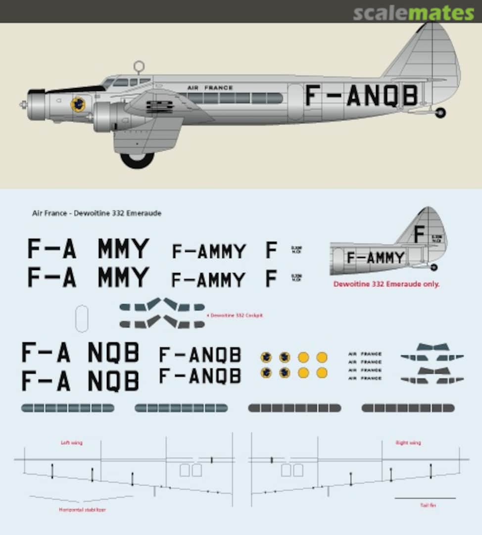 Boxart Dewoitine D.332, D.333 FR14014 F-RSIN Boxart Dewoitine D.332, D.333 FR14014 F-RSIN