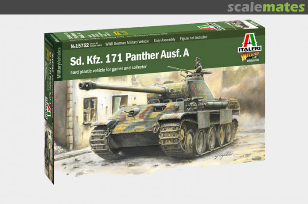 Boxart WWII SdKfz.171 Panther Ausf A Medium Tank 15752 Italeri Boxart WWII SdKfz.171 Panther Ausf A Medium Tank 15752 Italeri