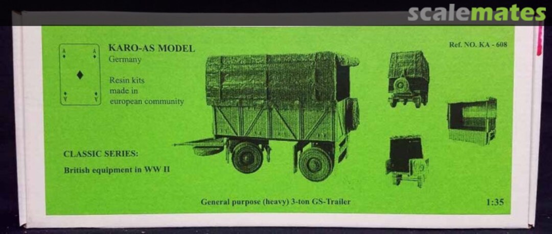 Boxart General Purpose (Heavy) 3-Ton GS Trailer KA-608 Karo As Boxart General Purpose (Heavy) 3-Ton GS Trailer KA-608 Karo As