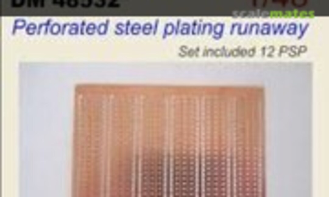 1:48 Perforated steel plating runaway (12 pcs) (DANmodels DM48532) DM48532