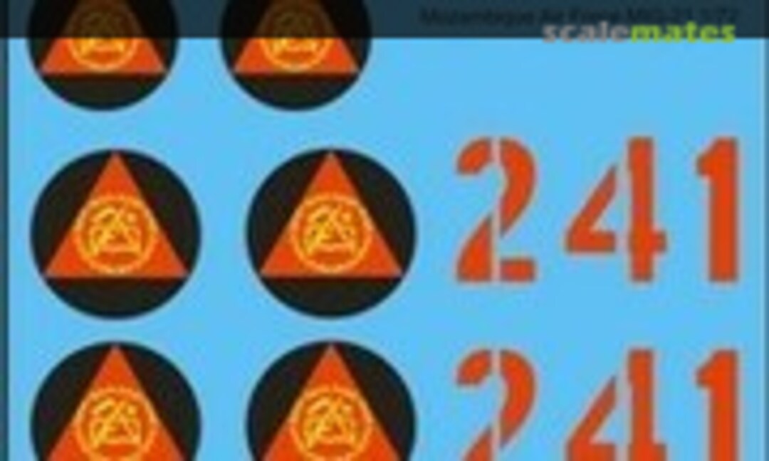 1:72 Mozambique Air Force MiG-21 (MAV Decals MAV-MOZ722) MAV-MOZ722