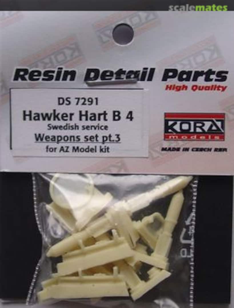 Boxart Hawker Hart B4 DS7291 Kora Models Boxart Hawker Hart B4 DS7291 Kora Models