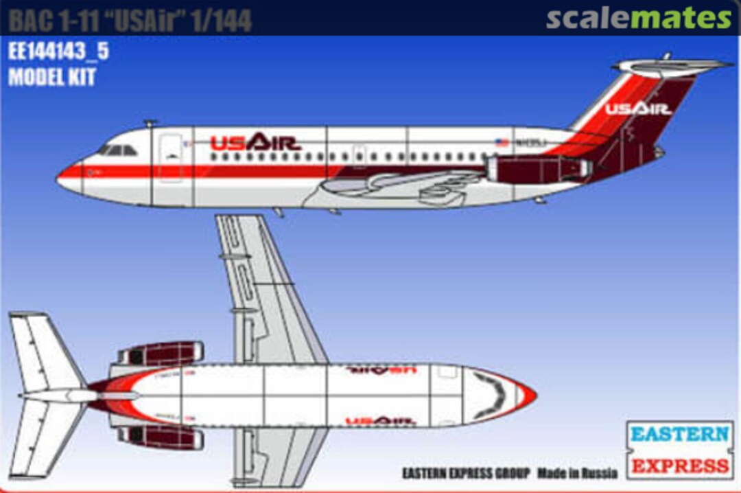 Boxart BAC 1-11 USAir EE144143-5 Eastern Express Boxart BAC 1-11 USAir EE144143-5 Eastern Express