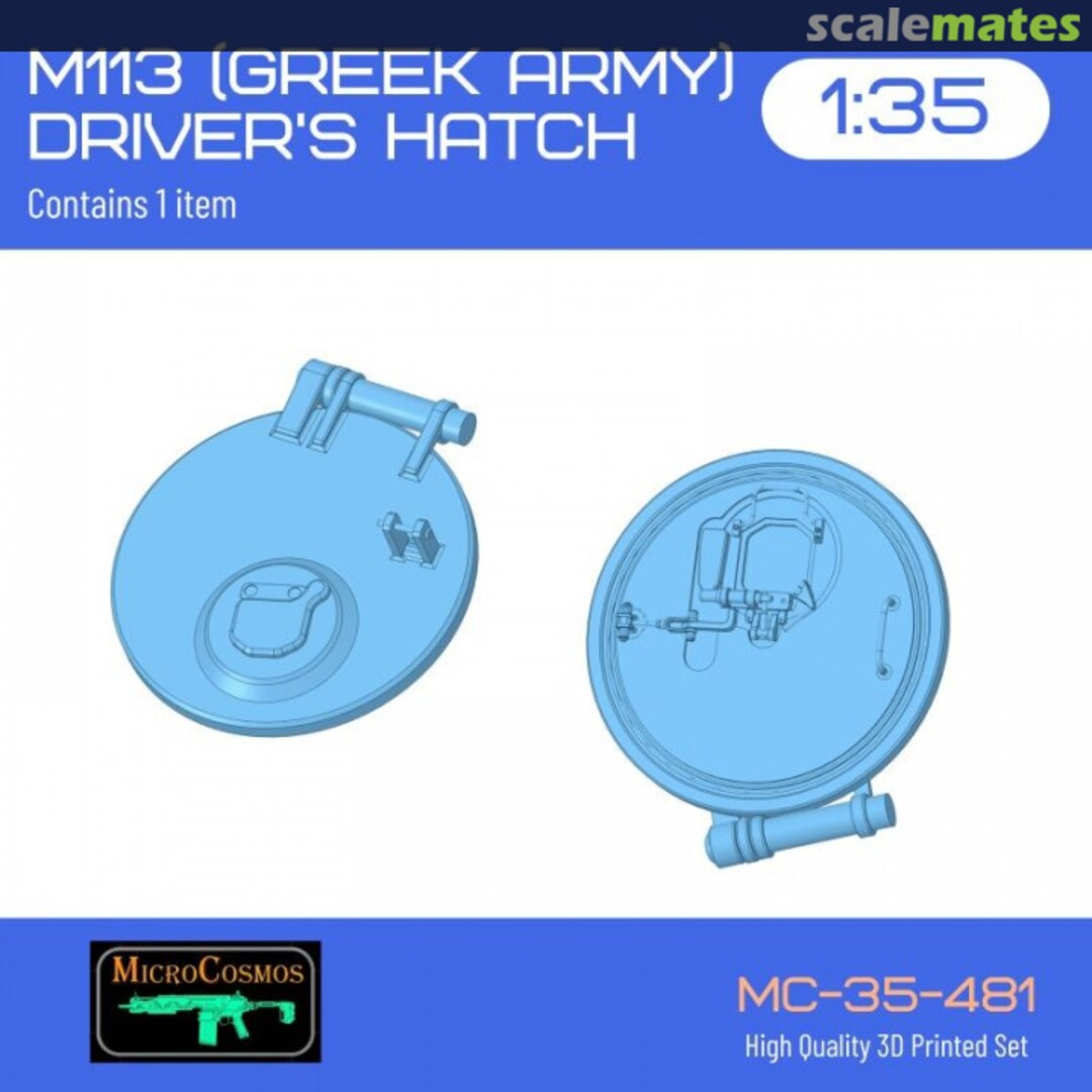 Boxart M113 (Greek Army) Driver's Hatch MC-35-481 3D MicroCosmos Boxart M113 (Greek Army) Driver's Hatch MC-35-481 3D MicroCosmos