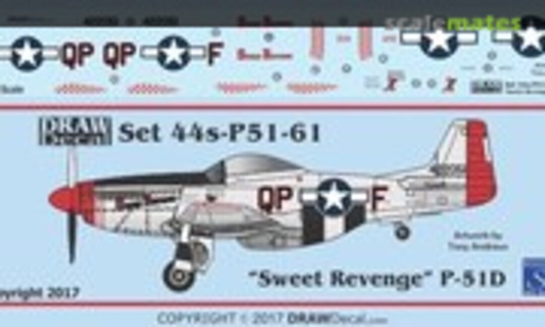 1:144 P-51D “Sweet Revenge” (Draw Decal 44-P51-61) 44-P51-61