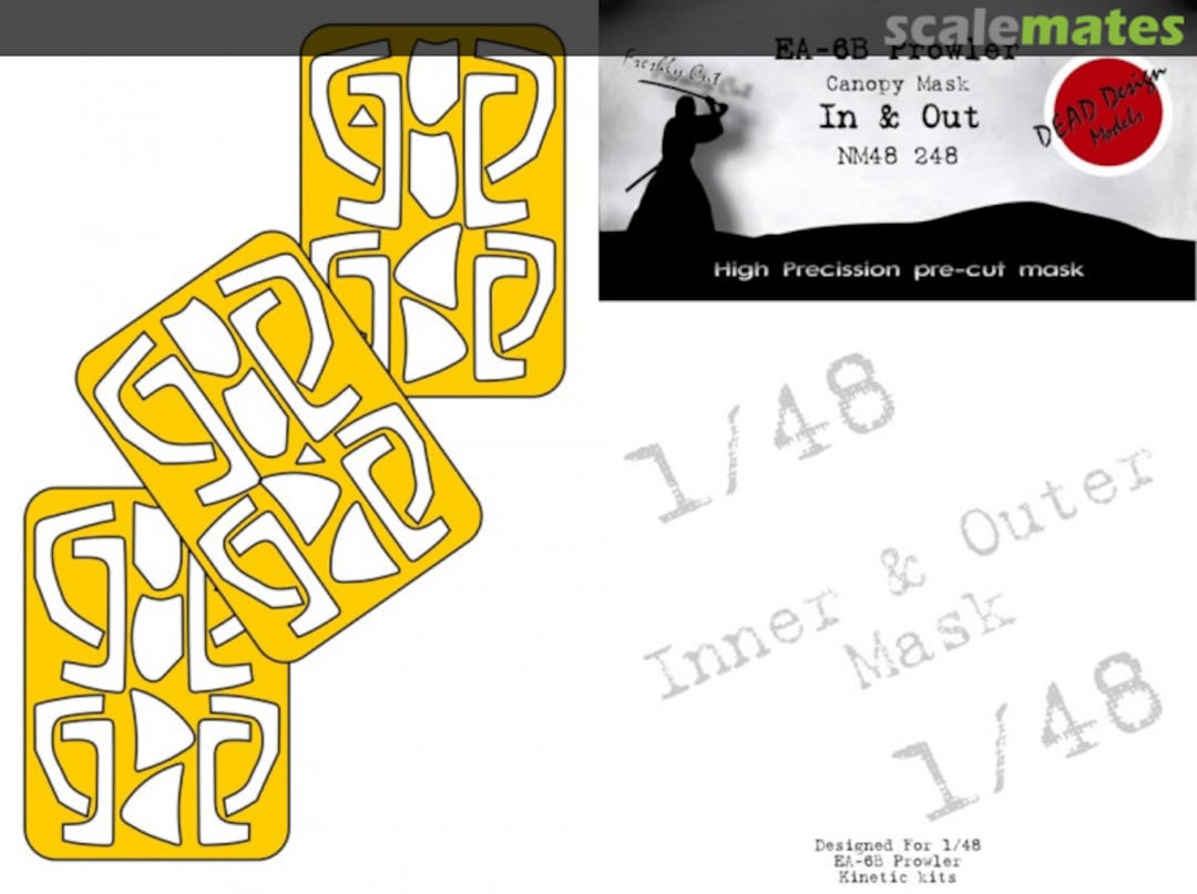 Boxart EA-6B Prowler double sided canopy mask NM48248 DEAD Design Models