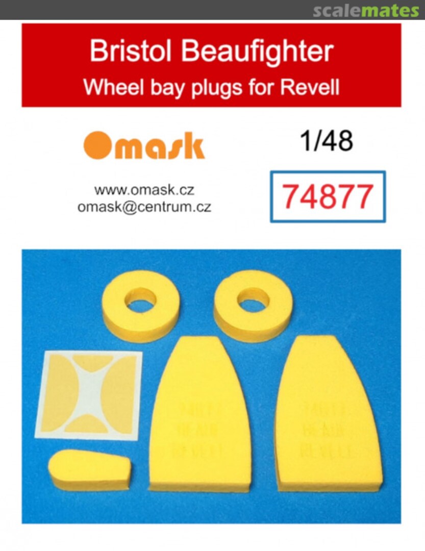 Boxart Bristol Beaufighter Wheel Bay Plugs (For Revell 03943, 03854) 74877 Omask Boxart Bristol Beaufighter Wheel Bay Plugs (For Revell 03943, 03854) 74877 Omask