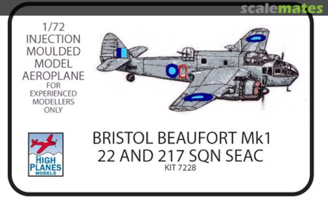 Boxart Bristol BEAUFORT Mk1 7228 High Planes Models Boxart Bristol BEAUFORT Mk1 7228 High Planes Models