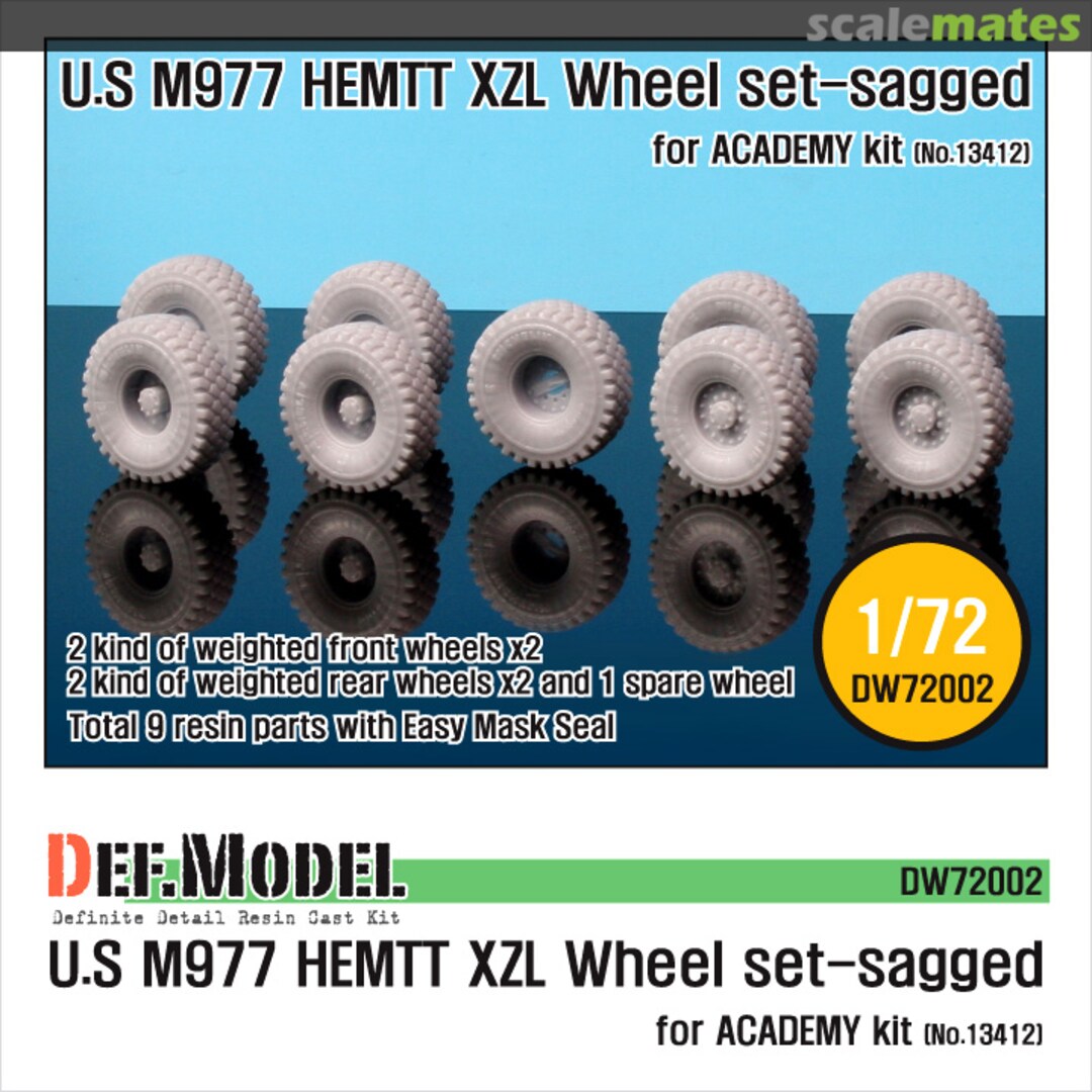 Boxart M977 HEMTT 'XZL' Sagged Wheel set DW72002 Def.Model Boxart M977 HEMTT 'XZL' Sagged Wheel set DW72002 Def.Model