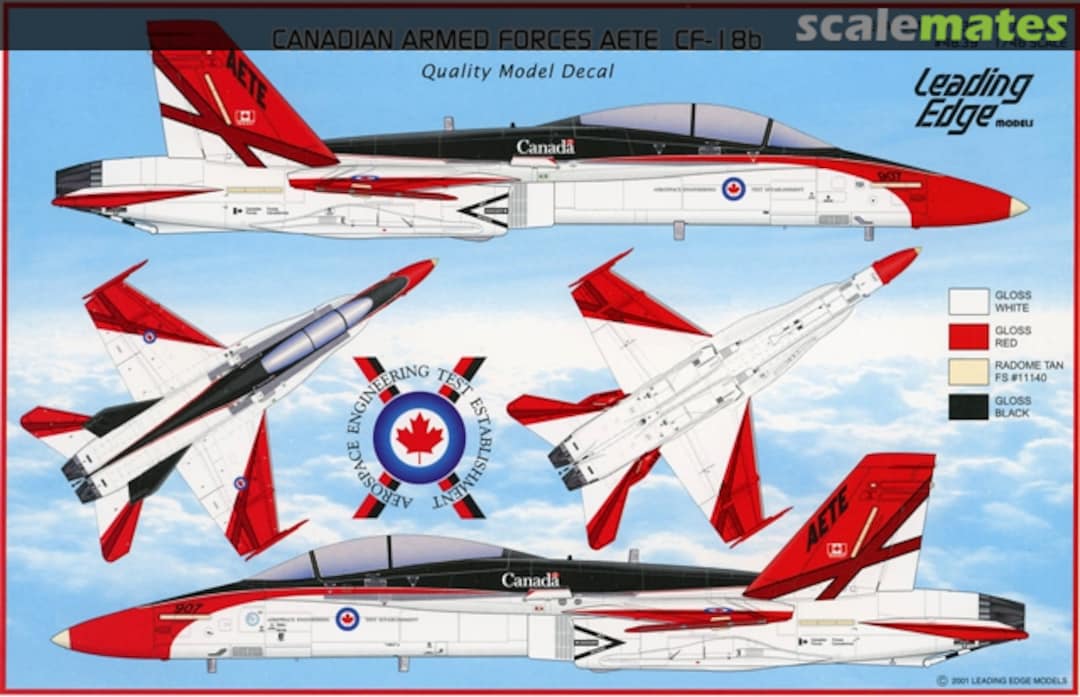 Boxart Canadian Armed Forces AETE CF-18b 48.39 Leading Edge Boxart Canadian Armed Forces AETE CF-18b 48.39 Leading Edge