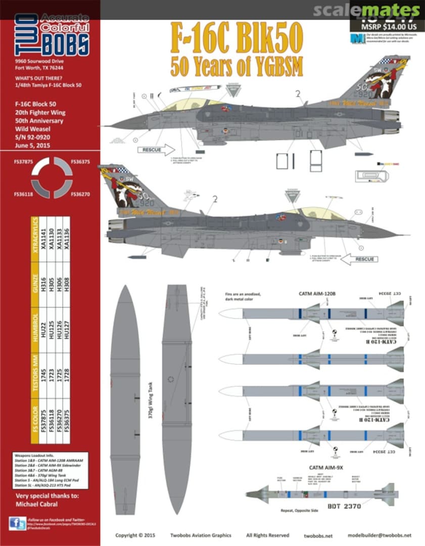 Boxart F-16C Block 50 48-247 TwoBobs Aviation Graphics Boxart F-16C Block 50 48-247 TwoBobs Aviation Graphics