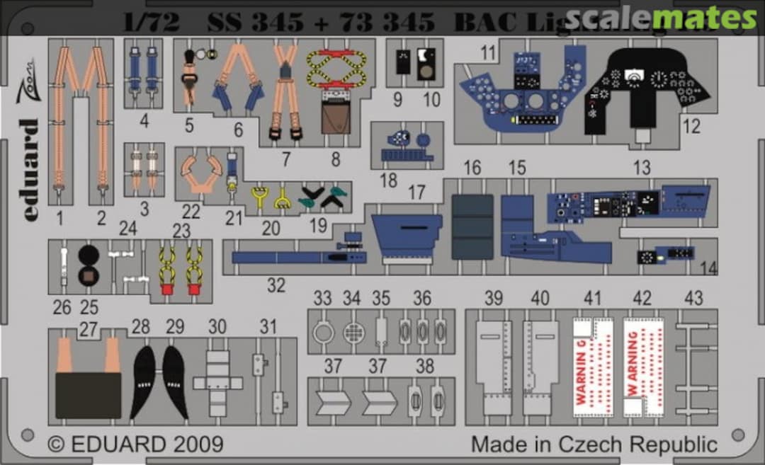 Boxart BAC Lightning F.3 S.A. SS345 Eduard Boxart BAC Lightning F.3 S.A. SS345 Eduard