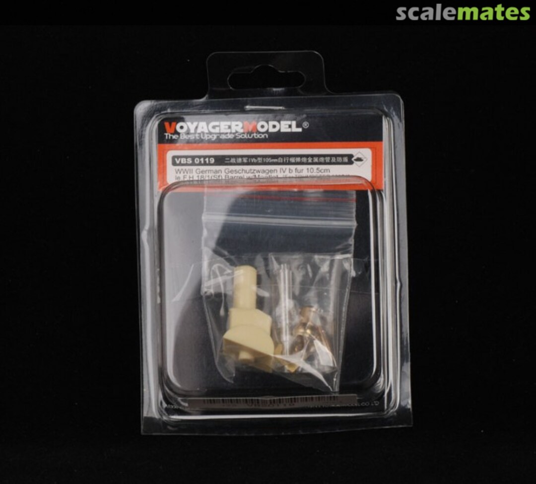 Boxart Pz.Sfl.IVb 10.5cm le.F.H.18/1(Sf) Barrel w/mantlet VBS0119 Voyager Model Boxart Pz.Sfl.IVb 10.5cm le.F.H.18/1(Sf) Barrel w/mantlet VBS0119 Voyager Model